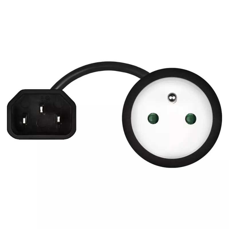 Savio CL-180 maitinimo adapterio kabelis IEC C14 į CEE 7/5, 15 cm