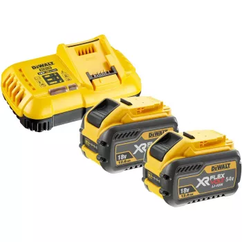 DeWALT DCB118Y2T-QW Įkroviklis ir 2×12 Ah XR FLEXVOLT akumuliatoriai