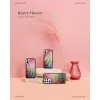 Dėklas Smartphone case iKins, Samsung Galaxy S21+, vandens gėlių raštas, juodas