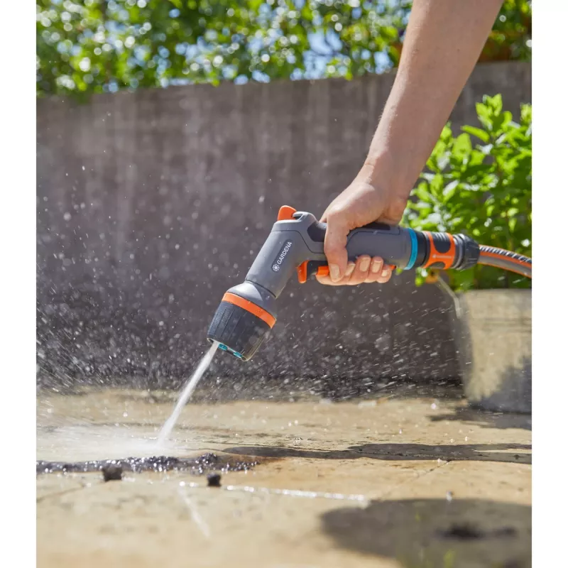 Gardena ecoPulse purškimo pistoletas, pilkai oranžinis