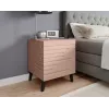Naktinis staliukas cama meble NOVA 44x40x52 cm matinė rožinė, 1 stalčius, 16 mm korpusas