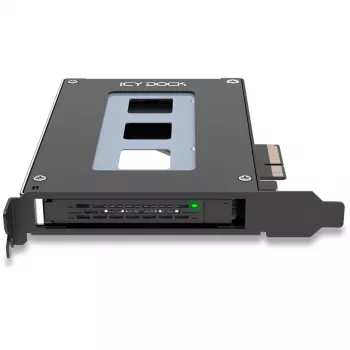 ICY Dock ToughArmor MB111VP-B – mobilus SSD krepšelis 2.5 inch (6,4 cm) NVMe PCIe 4.0 x4 – juodas (MB111VP-B)