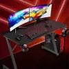 Kompiuterinis stalas Subsonic SA5706 juodas tiesus PVC 120x60 cm