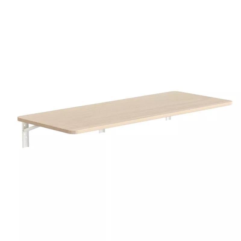 Sieninė sulankstoma lentyna MACLEAN MC-128 WD 100×40 cm medžio apdaila