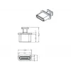 Apsauginis kištukas USB Type-C DeLOCK 64013 juodas