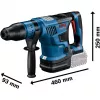 Bosch GBH 18V-36 C Professional belaidis perforatorius SDS Max 500 RPM 5,1 kg juoda, mėlyna