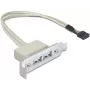 USB 2.0 lizdo juosta DeLOCK 0,5 m