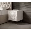 Nakties staliukų komplektas Cama Meble HOLE – 2 vnt, 44×40.5×53.5 cm, baltas matinis, MDF/medžio drožlių plokštė, 16 mm rėmas