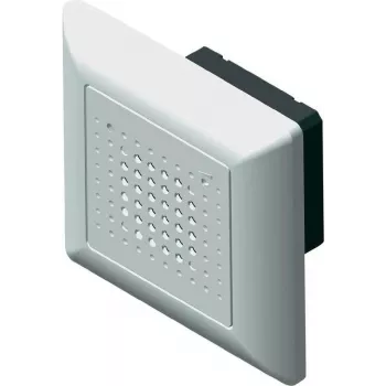 Grothe UP-GONG 120ws baltas plastikinis durų skambutis laidinis AC/DC 8-12V 50mm (43701)