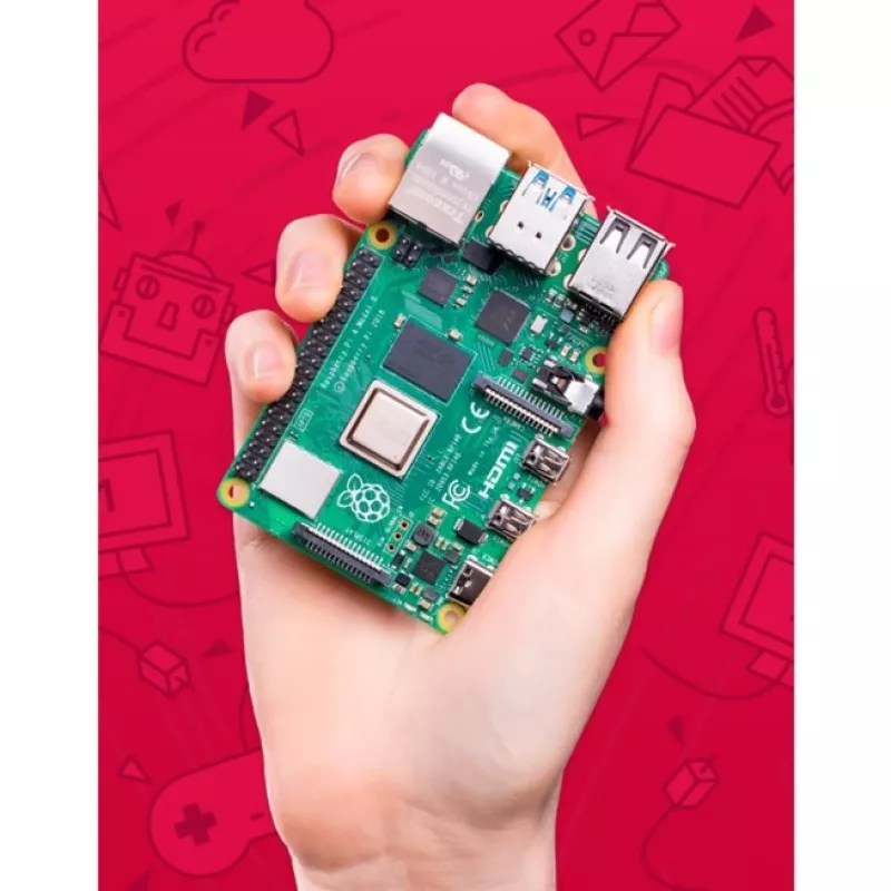 Raspberry Pi 4B 8GB – 8GB RAM, 2x mHDMI, 4x USB, BT, WLAN, LAN (RASPBERRY-PI-4-8GB)