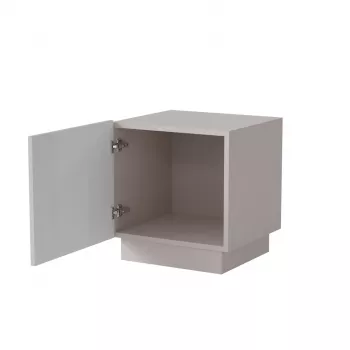 Naktinių staliukų komplektas Cama meble LIVERTI 2 vnt., 45×42×47 cm, smėlio spalvos, MDF ir medžio drožlių plokštė