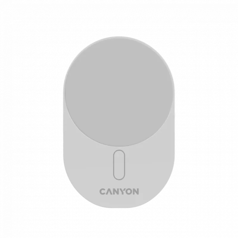 Automobilinis belaidis įkroviklis CANYON OnGrip 105 15W Qi2 baltas