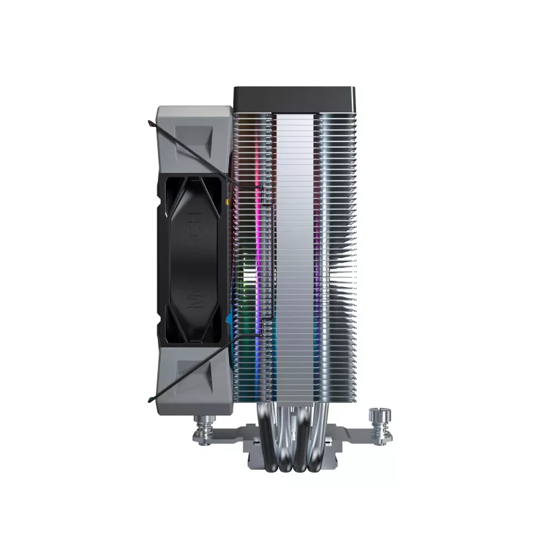 Oro aušintuvas Montech NX400 ARGB, 120 mm ventiliatorius, FDB, 800–1950 RPM, TDP 270 W, juodas