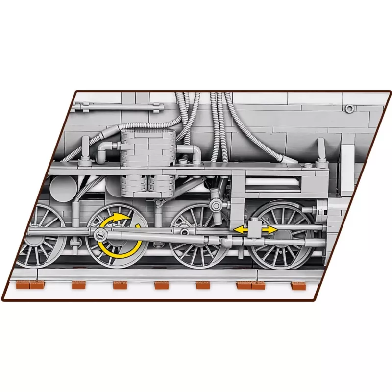 Statybiniai blokeliai COBI Kriegslokomotive Baureihe 52, 2476 dalių