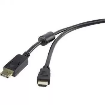 DisplayPort į HDMI vaizdo ir garso laidas Renkforce 1,8 m