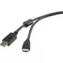 DisplayPort į HDMI vaizdo ir garso laidas Renkforce 1,8 m