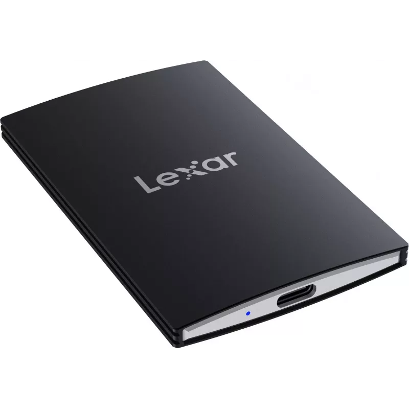 Nešiojamas SSD Lexar SL500 1 TB – USB Type-C, USB 3.2 Gen 2x2, iki 2000 MB/s, aliuminio korpusas, 0,043 kg, juodas
