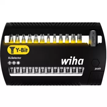 WIHA 41834 - Bitų rinkinys XLSelector, 13 dalių mišrus, 50 mm, Y-Bit (41834)