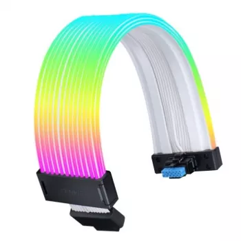 PCIe RGB laidas Lian Li Strimer Wireless, 2x 8 kontaktų, 0,34 m, juodas/permatomas, silikonas/TPE