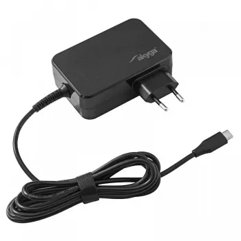Akyga AK-ND-82 USB-C GaN nešiojamojo kompiuterio maitinimo adapteris 90 W, PD 3.0, 5–20 V, 1,8 m laidas, juodas