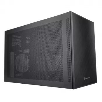 Korpusas SilverStone SST-SG17B Micro-ATX / Mini ITX - juodas