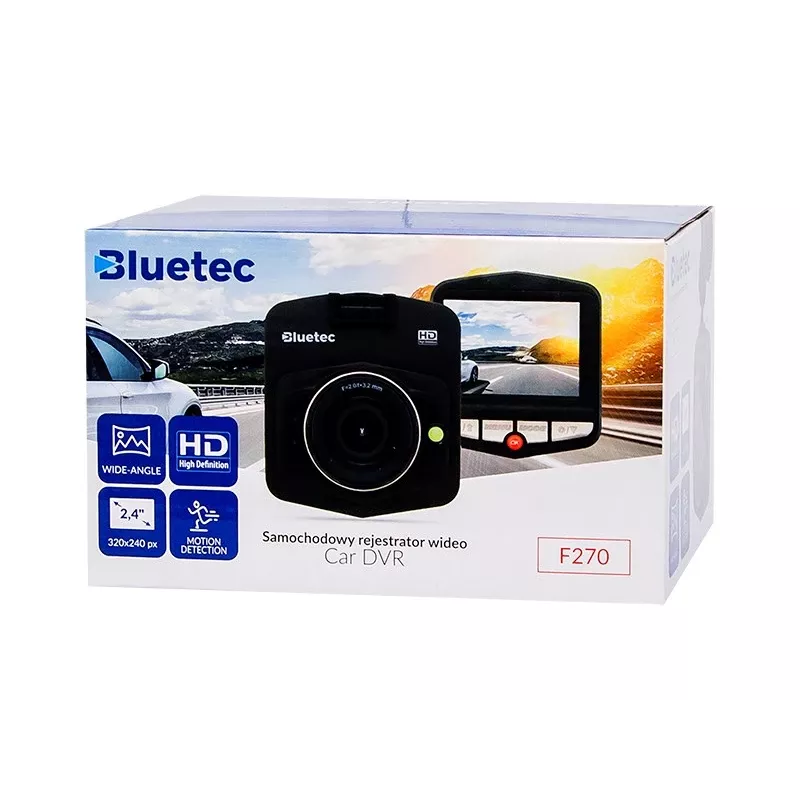 Automobilinis vaizdo registratorius BLOW DVR F270, 2.7 colio ekranas, 720p, MicroSD iki 32 GB, Li-Ion baterija