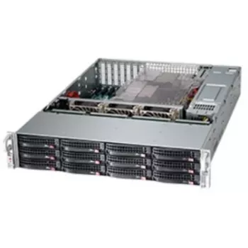Serverio korpusas Supermicro SC826BE1C4-R1K23LPB 2U stelažinis juodas