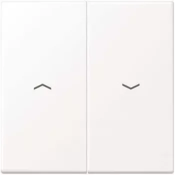 Dangtelis / jungiklio apdaila Jung LS995PWWM, bevaržtis plastikinis, vieno lizdo, balta