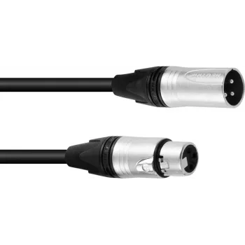 XLR kabelis PSSO 3 kontaktų, subalansuotas garso kabelis, 5 m, Neutrik jungtimis
