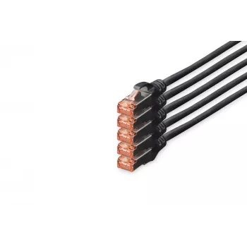 Tinklo laidas Digitus CAT 6 S/FTP RJ-45 10m Juodas