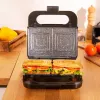 Cecotec sumuštinių keptuvė Rock’nToast 4in1 | 1000 W | 4 plokštės | Juoda