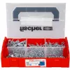 Varžtų rinkinys FISCHER FixTainer PowerFast II, 702 vnt., pilnas sriegis, cinkuoti