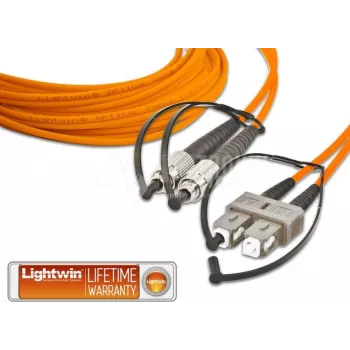 Lightwin LDP-50 FC-SC 10.0 šviesolaidinis kabelis 10 m oranžinis