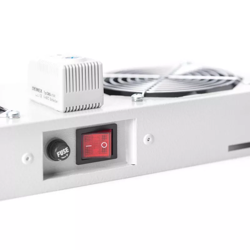 Stogo ventiliacinis blokas DIGITUS DN-19 FAN-2-WM-T 19 inch 276 m³/h
