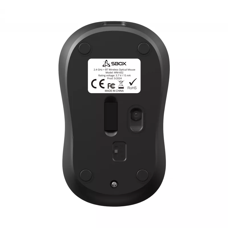 Pelė SBOX WM-602 Black Wireless Interface