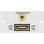 Kištukinis lizdas HDMI + 3,5 mm Kindermann 7444000589