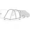 Easy Camp Eidfjord pilkas tunelinis priestatas autobusiukui, 2025 m. modelis