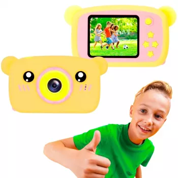 Vaikų skaitmeninis fotoaparatas Extralink H25 Oranžinis 1080P 30fps 2,0 colio ekranas