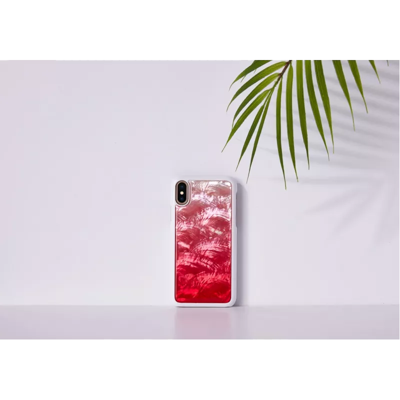 Korpusas iKins iPhone XS / iPhone X — Pink Lake White apsauginis dėklas