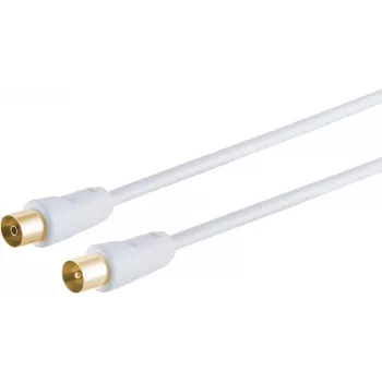 Koaksialinis kabelis S/CONN 80024-128G 3,75 m IEC Baltas