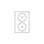 Avery lipdukai CD/DVD – balti, apvalūs 117 mm, 50 vnt. (25 lapai x 2) (L7676-25)