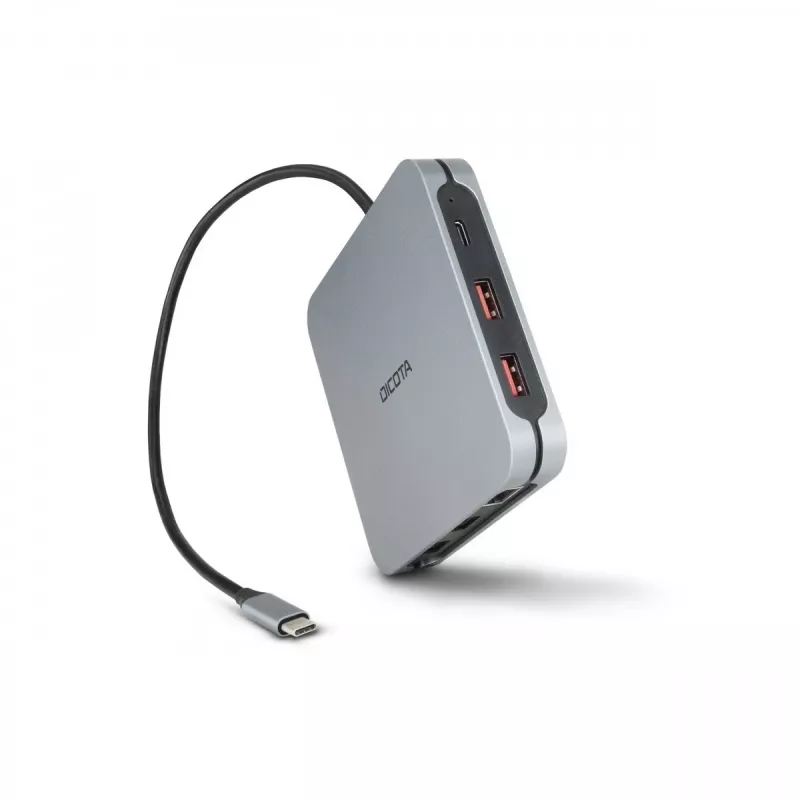 DICOTA D32057 USB Type-C stotelė 10000 Mbit/s sidabrinė