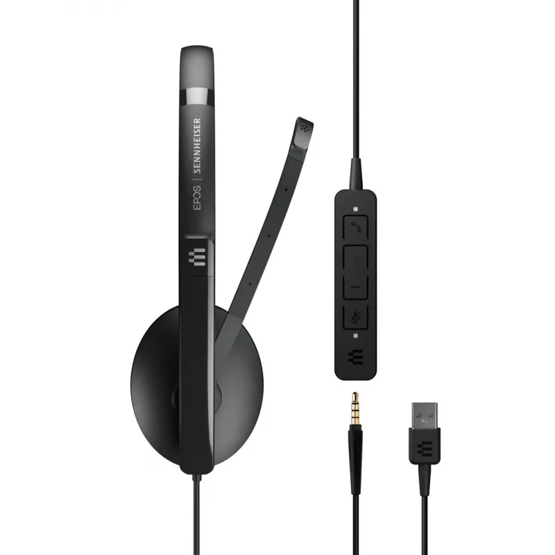EPOS ADAPT 135 USB II ausinės su laidu, lankeliu, USB-A, juodos, biurui / skambučių centrui