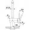 Baterija virtuvinė FRANKE Atlas Neo Swivel Side HP SS Version
