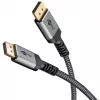 Pro DisplayPort 1.4 Sleeved laidas – 2 m – juodas