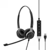 EPOS IMPACT SC 660 USB ML Ausinės su mikrofonu, laidinės, USB-A, juodos ir sidabrinės spalvos