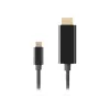 Adapteris LANBERG CA-CMHD-10CU-0030-BK, USB Type-C į HDMI 2.0, 3 m, 18 Gbit/s, 4K