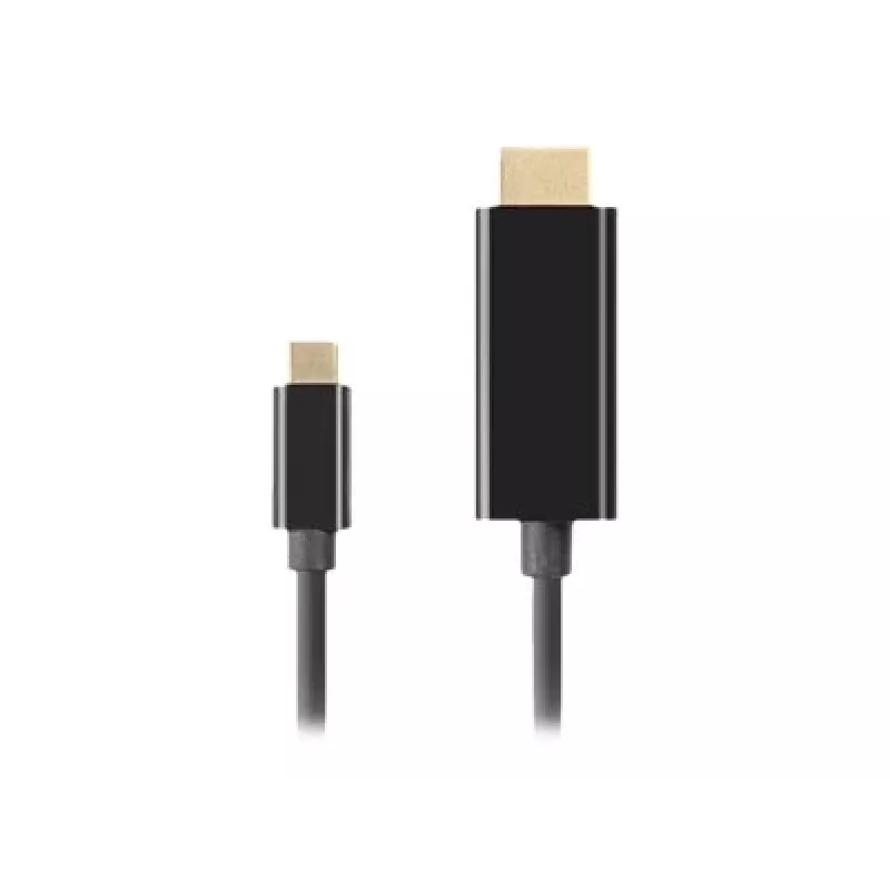 Adapteris LANBERG CA-CMHD-10CU-0030-BK, USB Type-C į HDMI 2.0, 3 m, 18 Gbit/s, 4K
