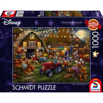 Dėlionė Schmidt Spiele Thomas Kinkade Studios Disney Mickey & Minnie Pumpkin Festival, 1000 dalių