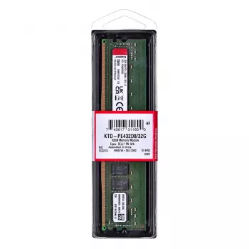 Kingston Technology KTD-PE432D8/32G atminties modulis 32 GB 1 x 32 GB DDR4 3200 MHz 288 kontaktų DIMM ECC